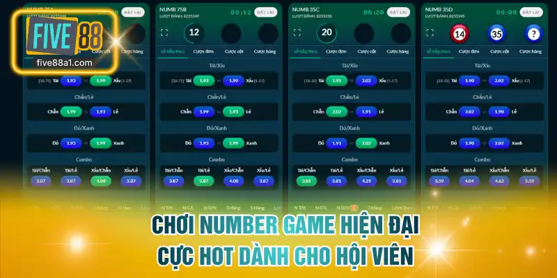 Chơi number game hiện đại cực hot dành cho hội viên