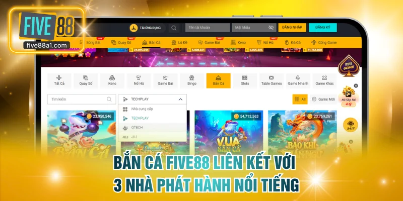 Điểm danh 3 nhà phát hành cung cấp bắn cá đổi thưởng